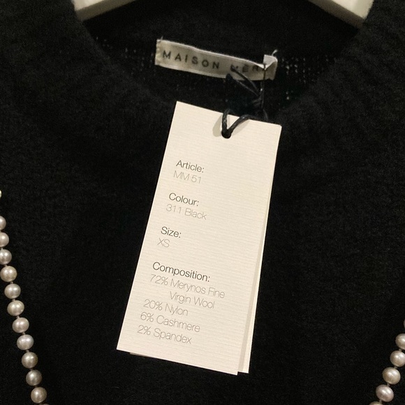 MAISON MERE BLACK CASHMERE SWEATER DRESS - Picture 3 of 5